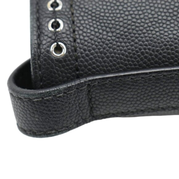 CHANEL  Coco Eyelets Large Leather Shopping Tote Shoulder Black - Picture 13 of 16